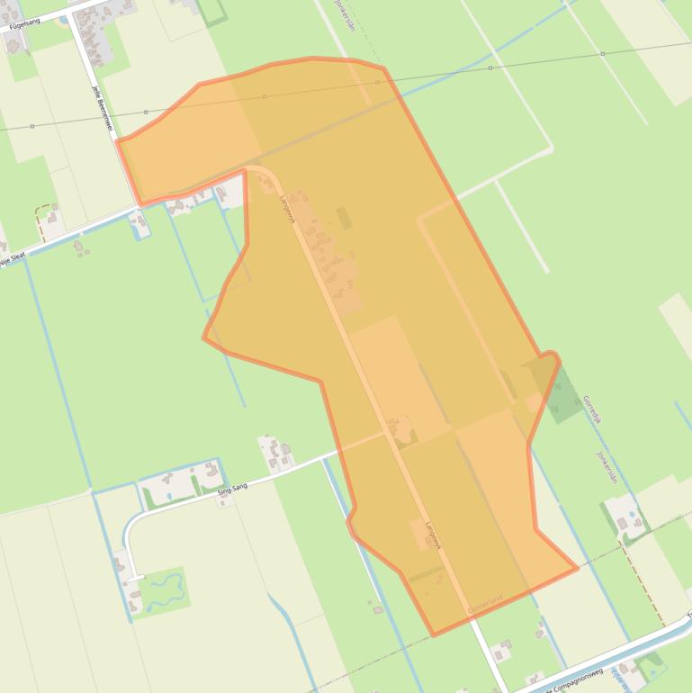 Kaart van postcodegebied 8403BG.