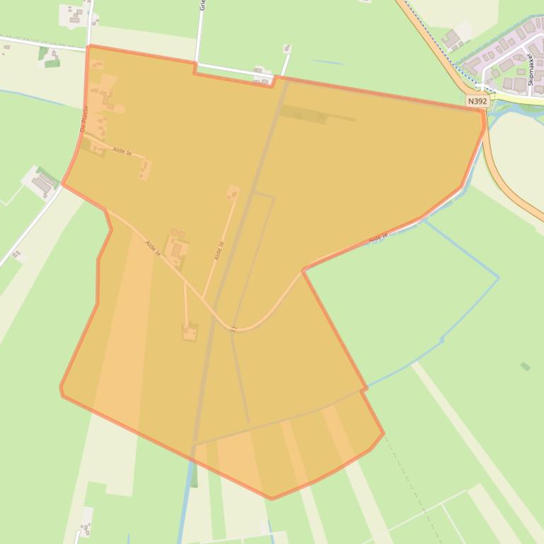 Kaart van postcodegebied 8404BR.