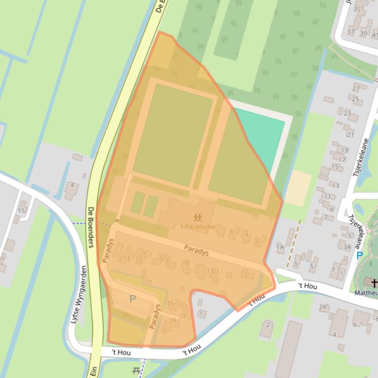 Kaart van postcodegebied 8404BV.