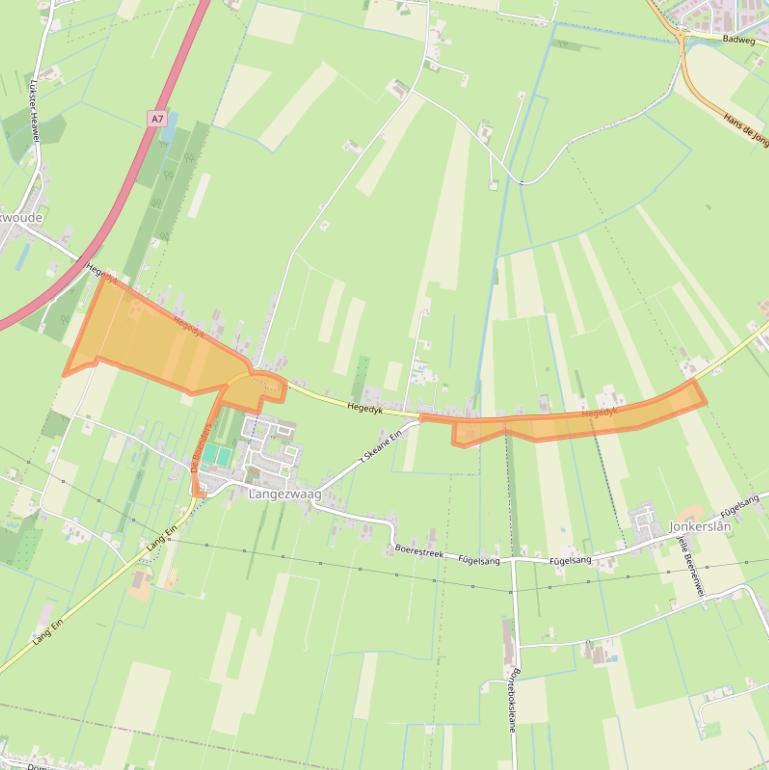 Kaart van postcodegebied 8404GA.