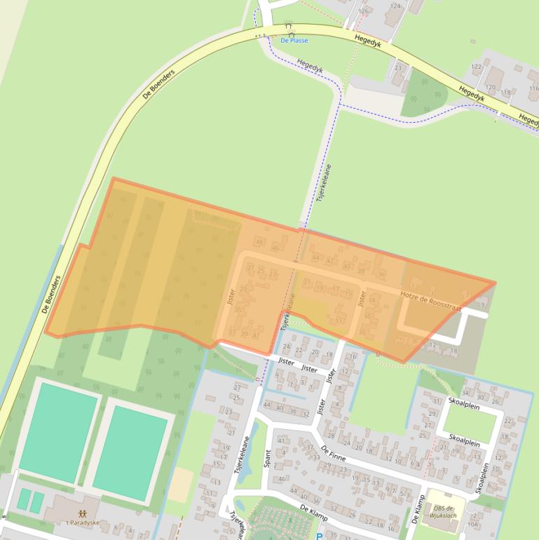 Kaart van postcodegebied 8404GZ.