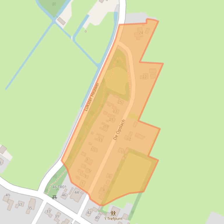 Kaart van postcodegebied 8405BW.