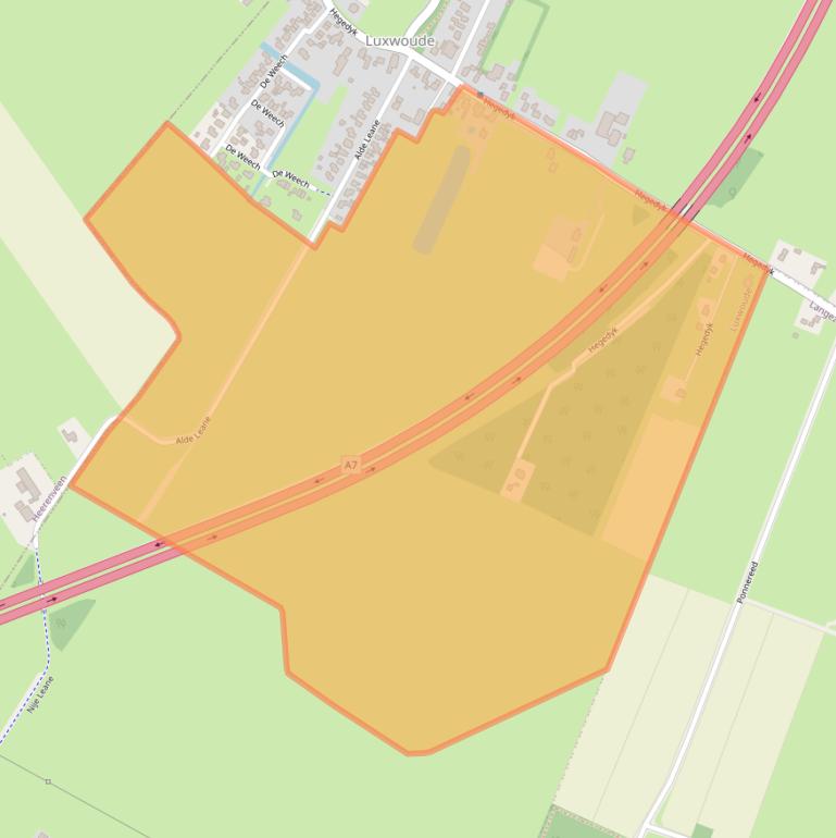 Kaart van postcodegebied 8405GR.