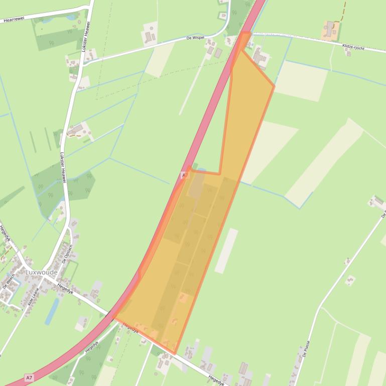 Kaart van postcodegebied 8405GT.