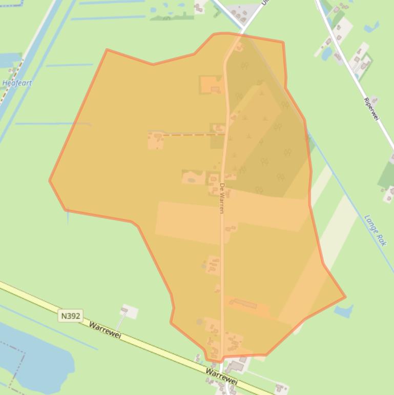 Kaart van postcodegebied 8406AG.