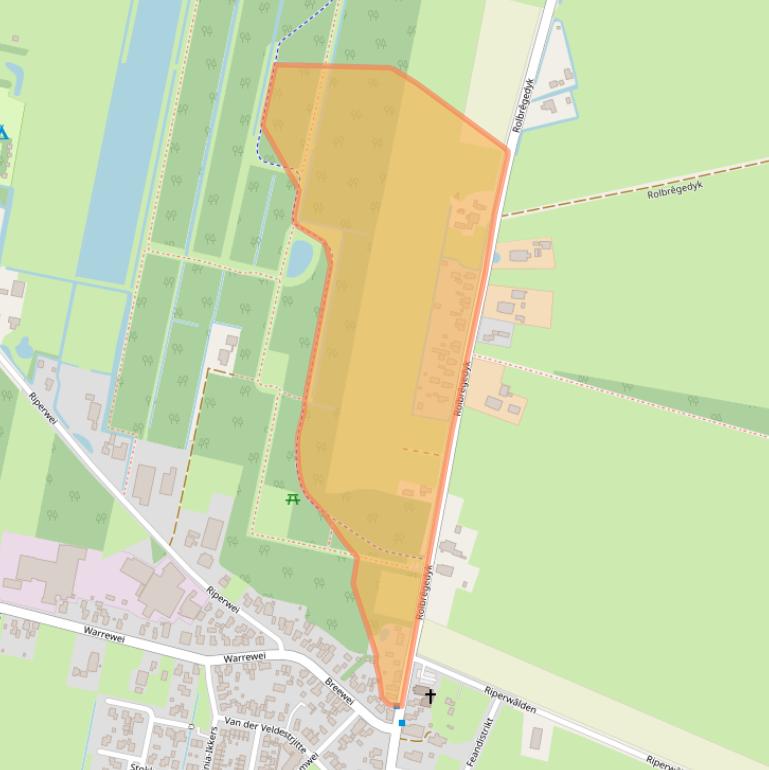 Kaart van postcodegebied 8406AM.