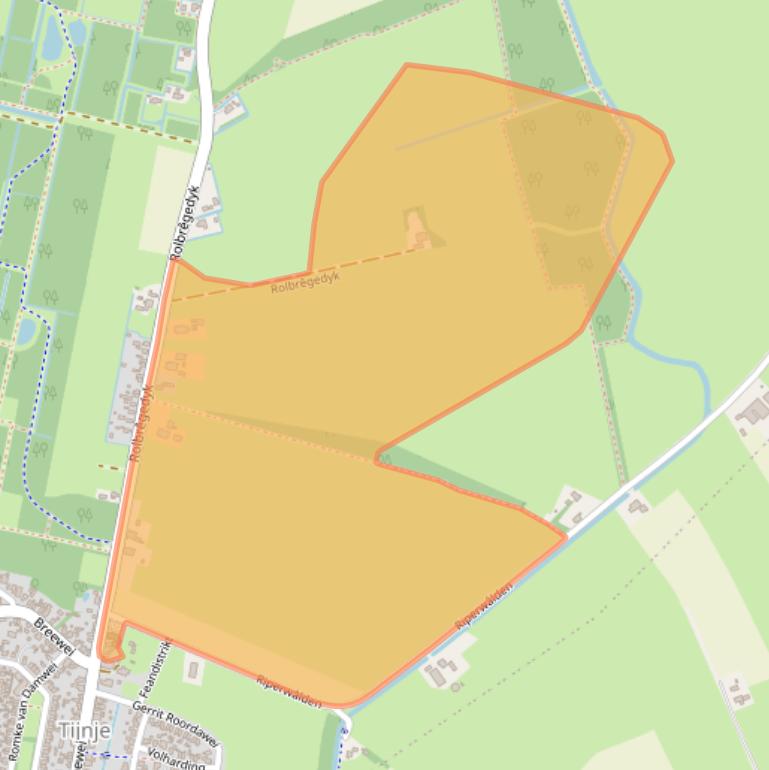 Kaart van postcodegebied 8406AN.