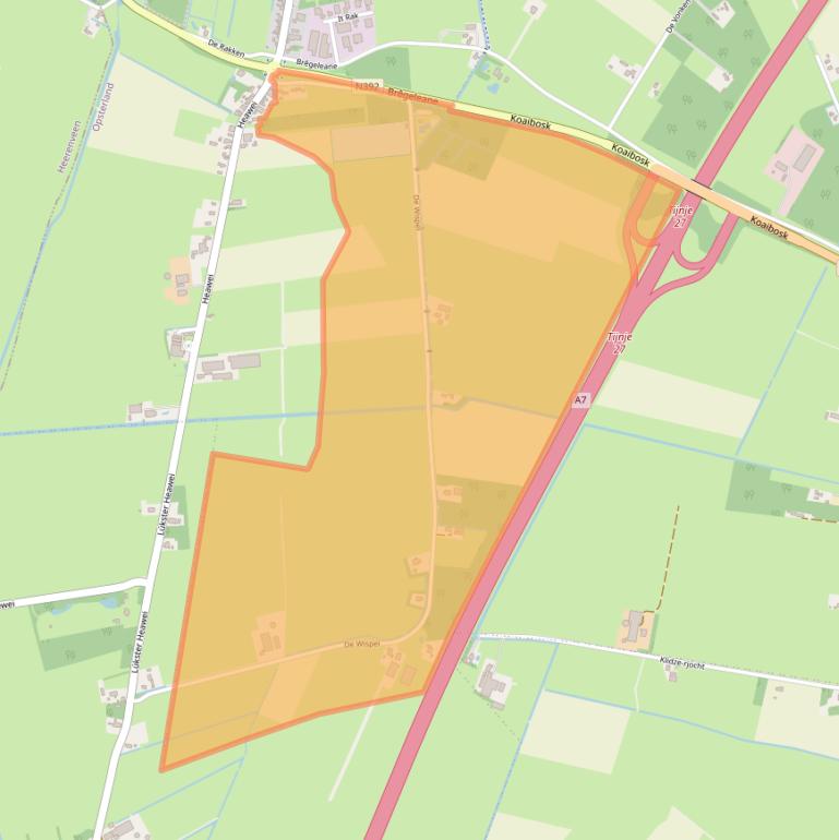 Kaart van postcodegebied 8406AZ.