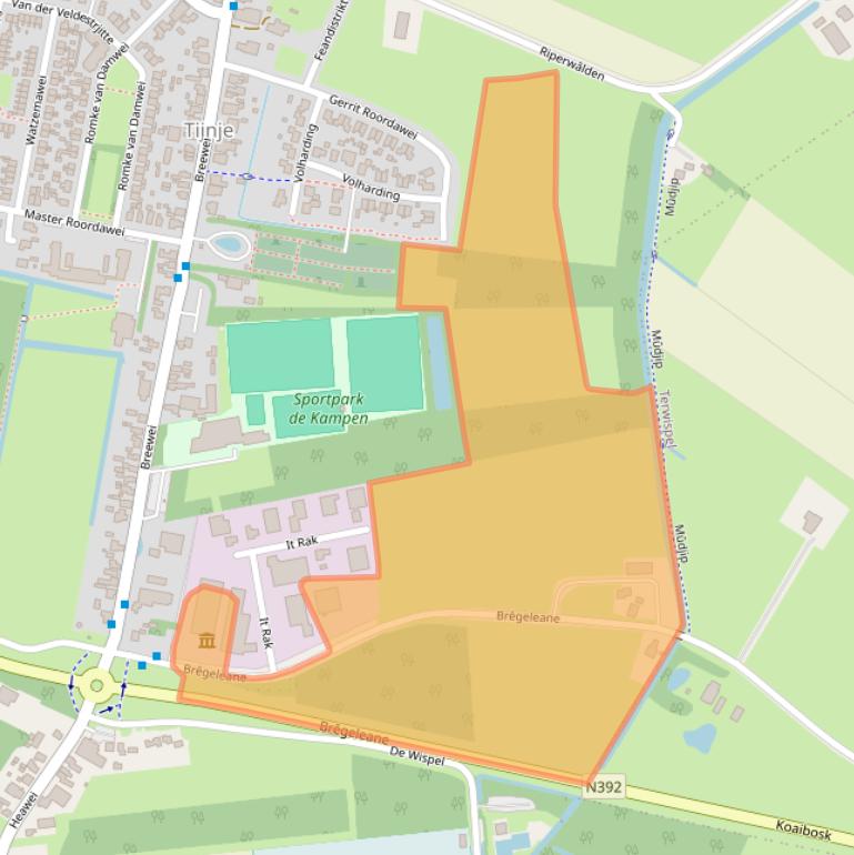 Kaart van postcodegebied 8406EA.