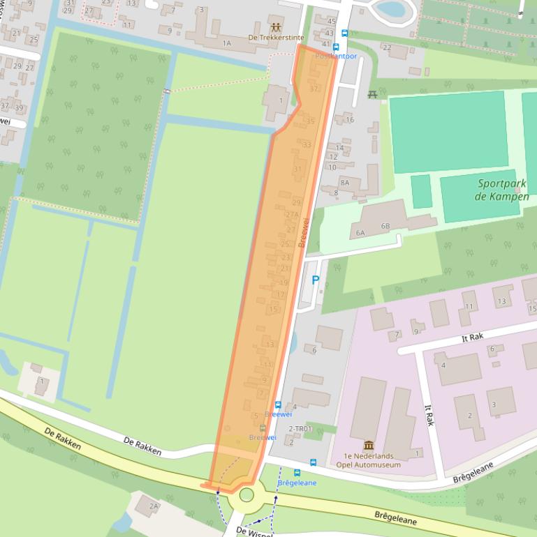 Kaart van postcodegebied 8406EB.