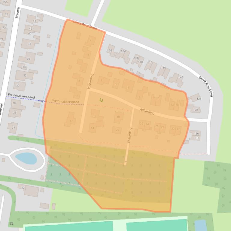 Kaart van postcodegebied 8406HA.