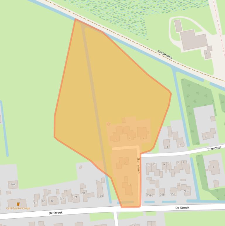 Kaart van postcodegebied 8407DZ.