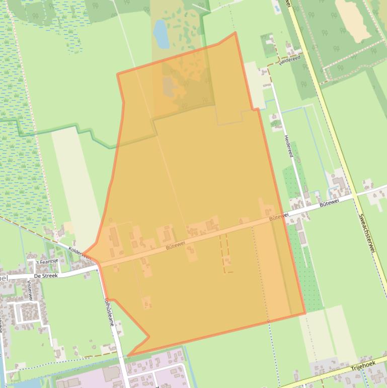 Kaart van postcodegebied 8407EA.