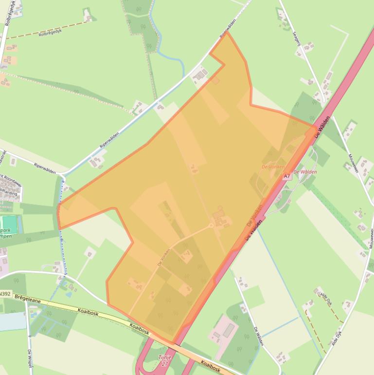 Kaart van postcodegebied 8407EC.