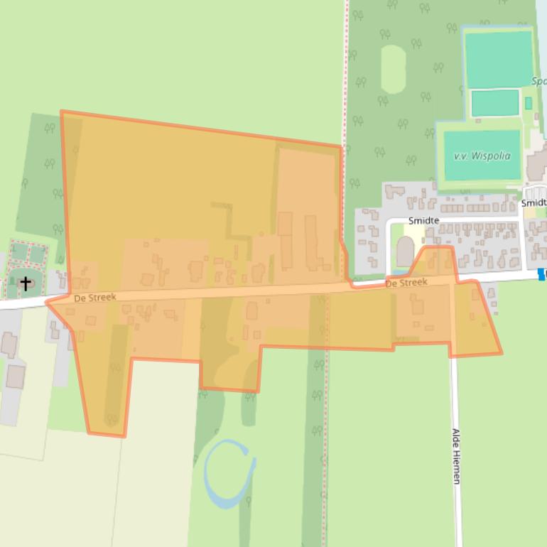 Kaart van postcodegebied 8407EG.