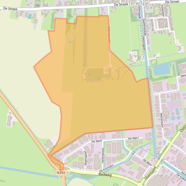 Kaart van postcodegebied 8407EL.