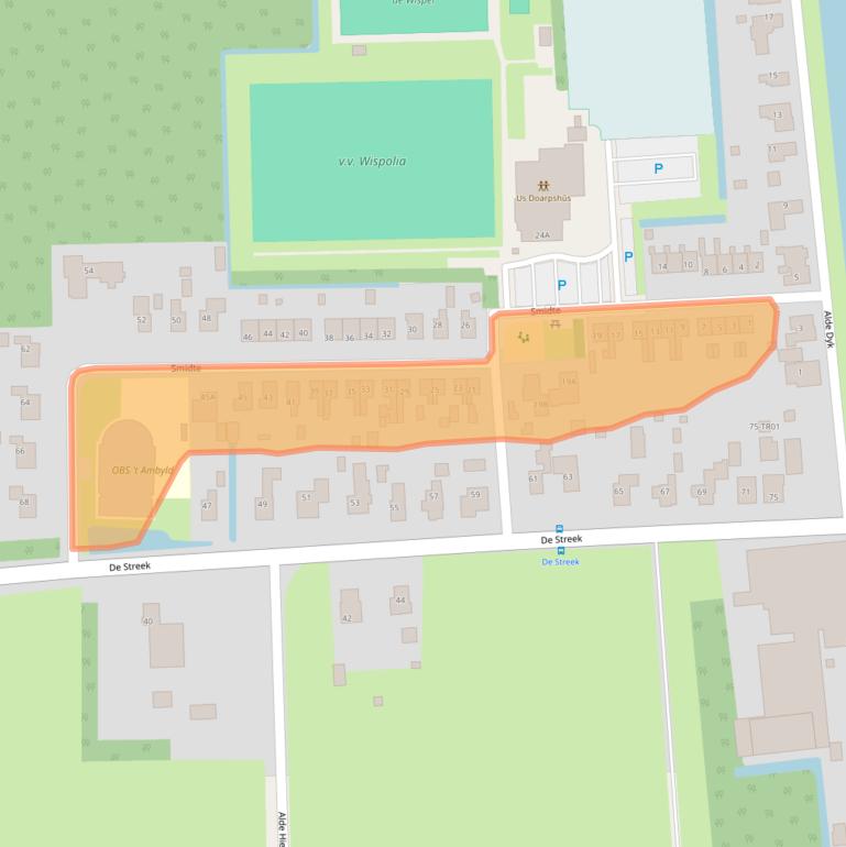 Kaart van postcodegebied 8407ER.