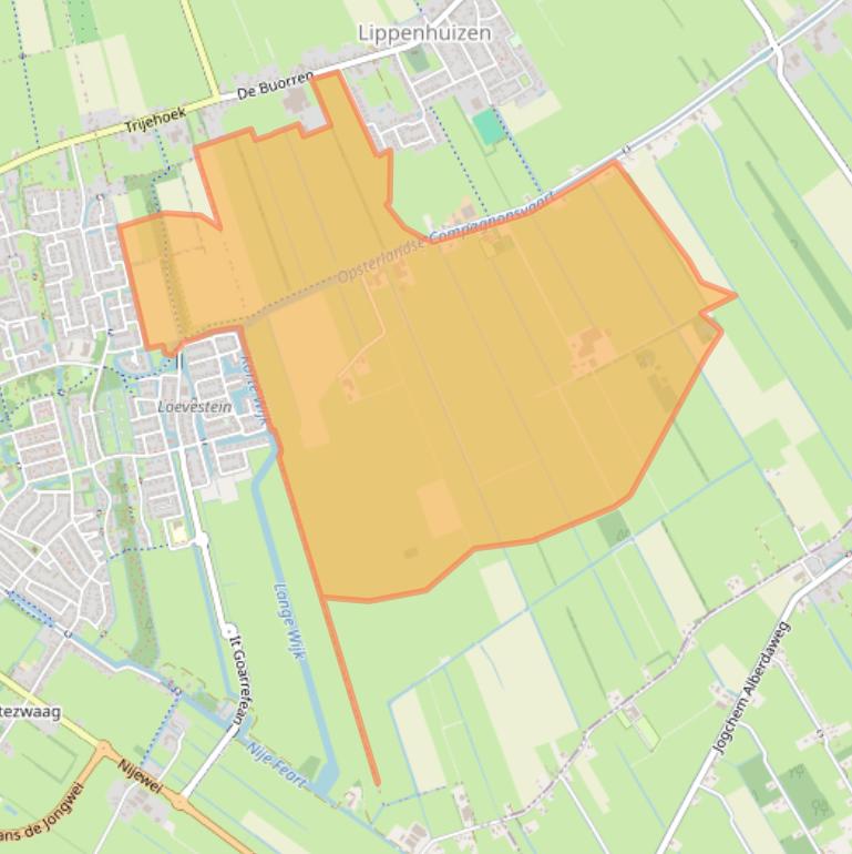 Kaart van postcodegebied 8408CE.