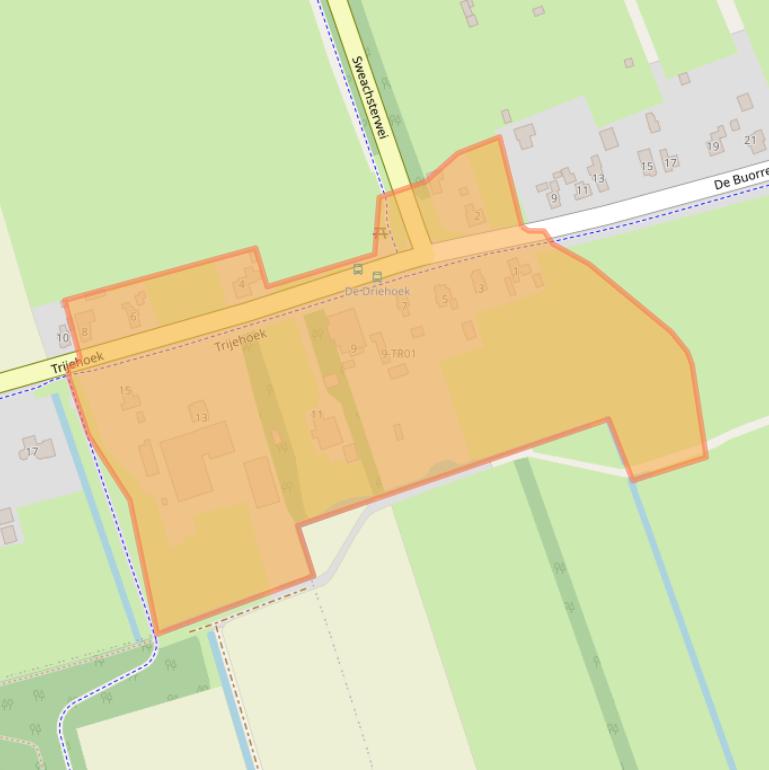 Kaart van postcodegebied 8408HA.