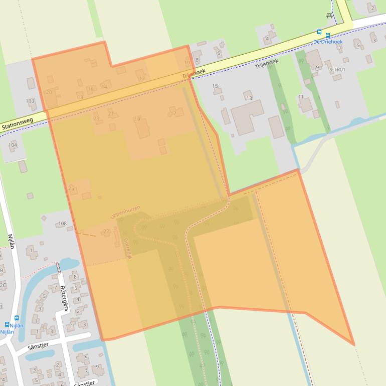 Kaart van postcodegebied 8408HB.