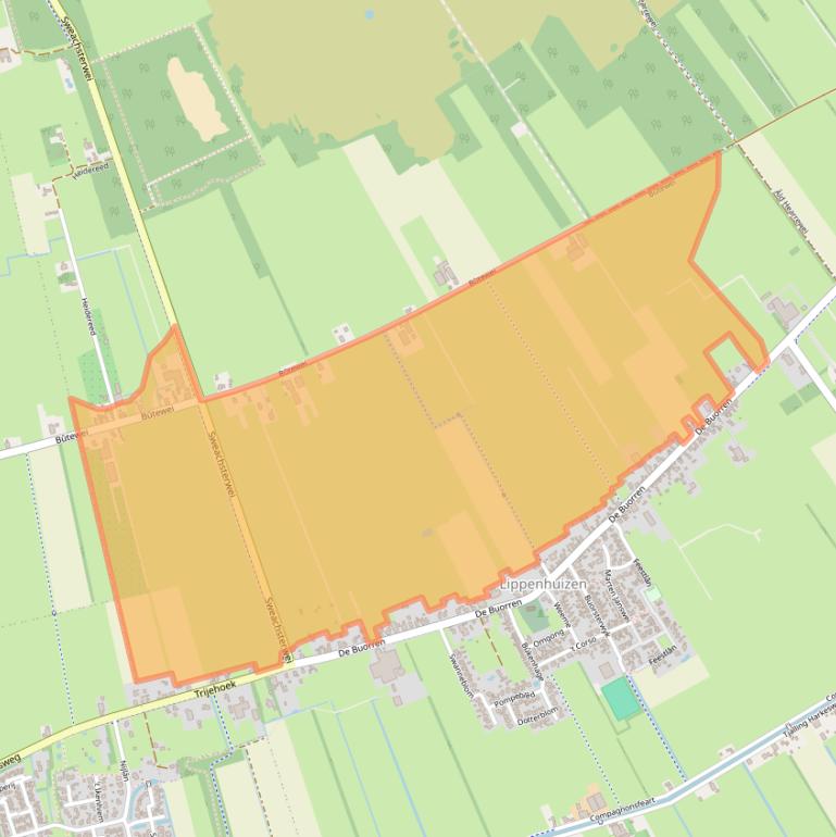 Kaart van postcodegebied 8408HC.