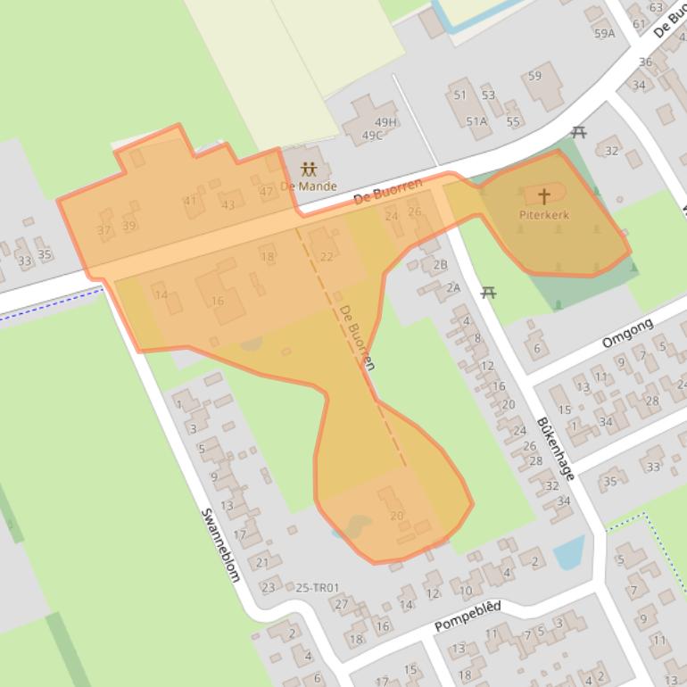 Kaart van postcodegebied 8408HH.