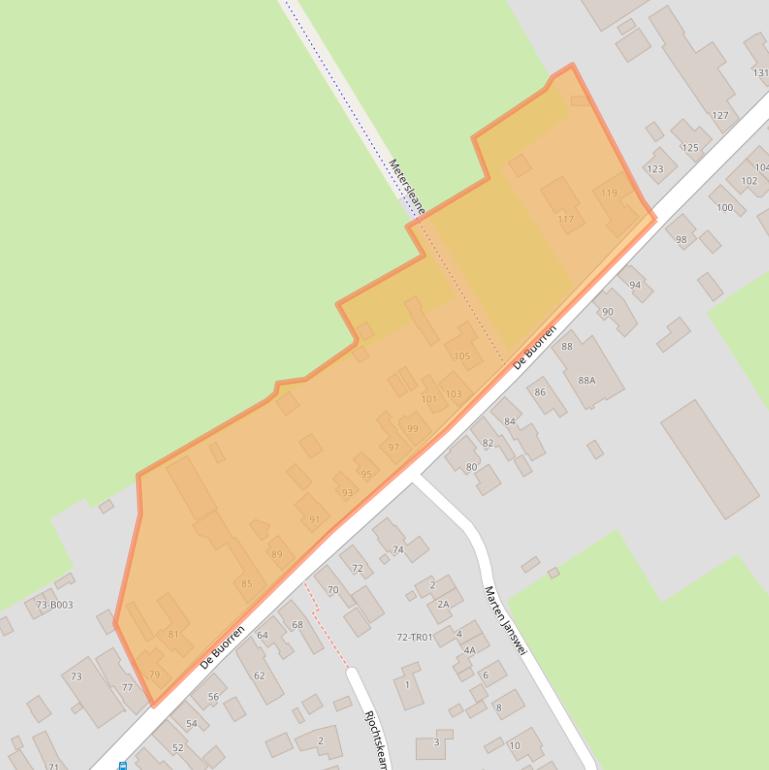 Kaart van postcodegebied 8408HL.