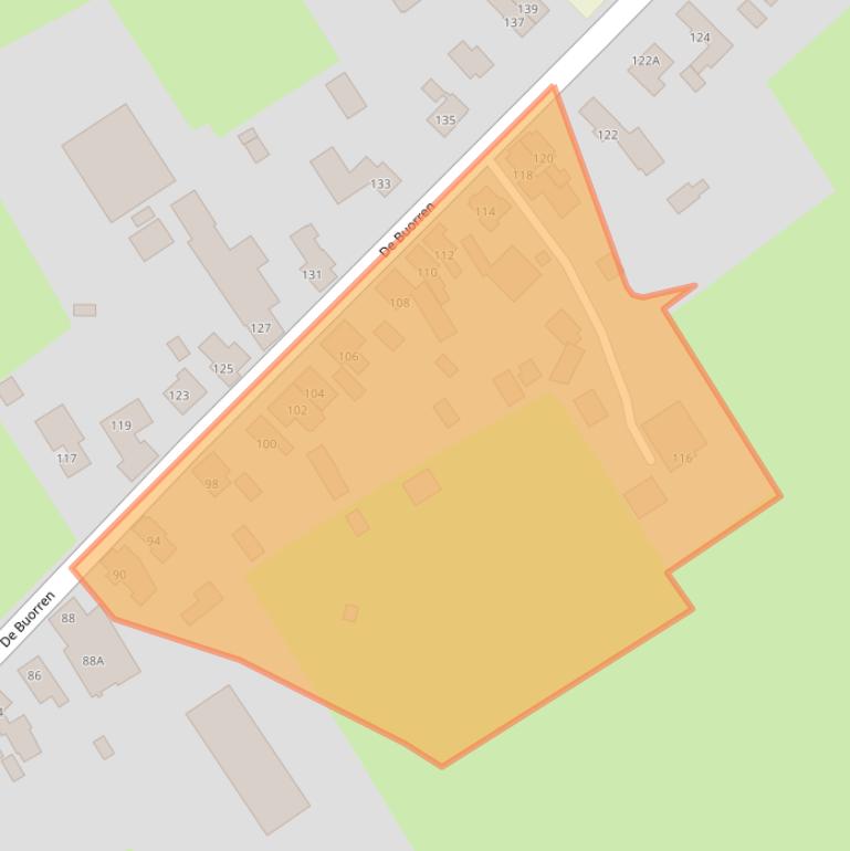 Kaart van postcodegebied 8408HP.