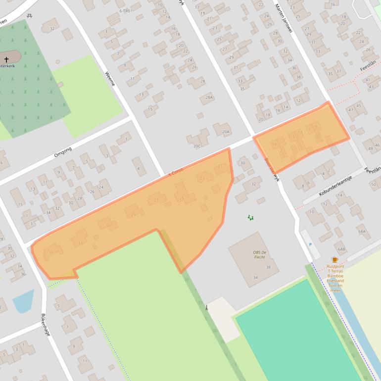 Kaart van postcodegebied 8408HW.