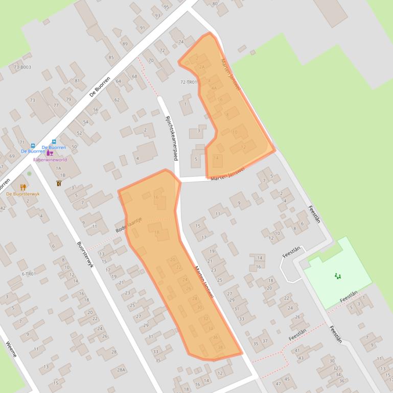 Kaart van postcodegebied 8408JC.