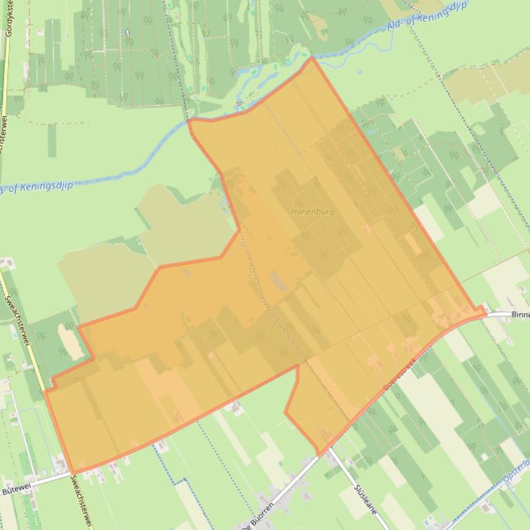 Kaart van postcodegebied 8408JD.