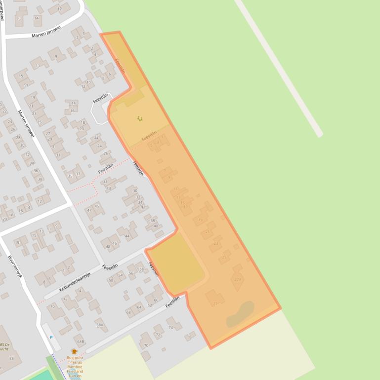 Kaart van postcodegebied 8408JK.