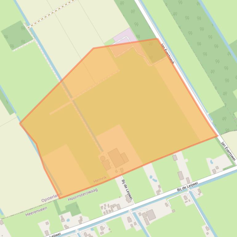 Kaart van postcodegebied 8409CW.