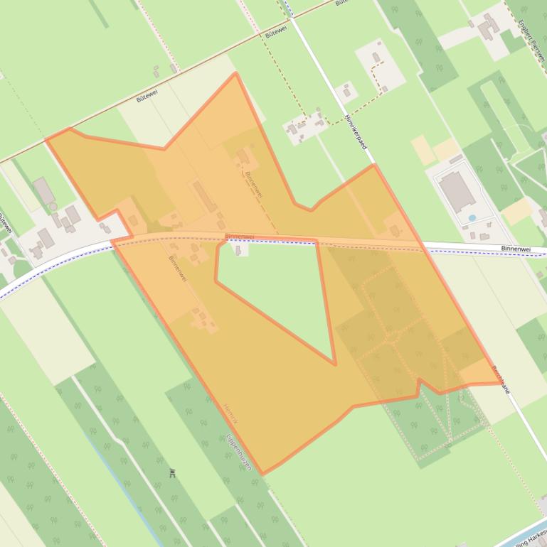 Kaart van postcodegebied 8409JE.