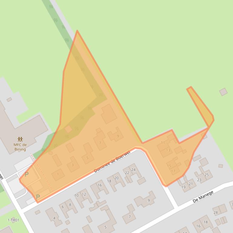 Kaart van postcodegebied 8409JT.