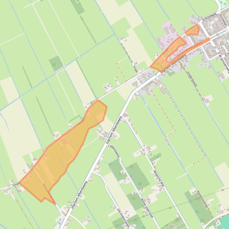 Kaart van postcodegebied 8411CJ.