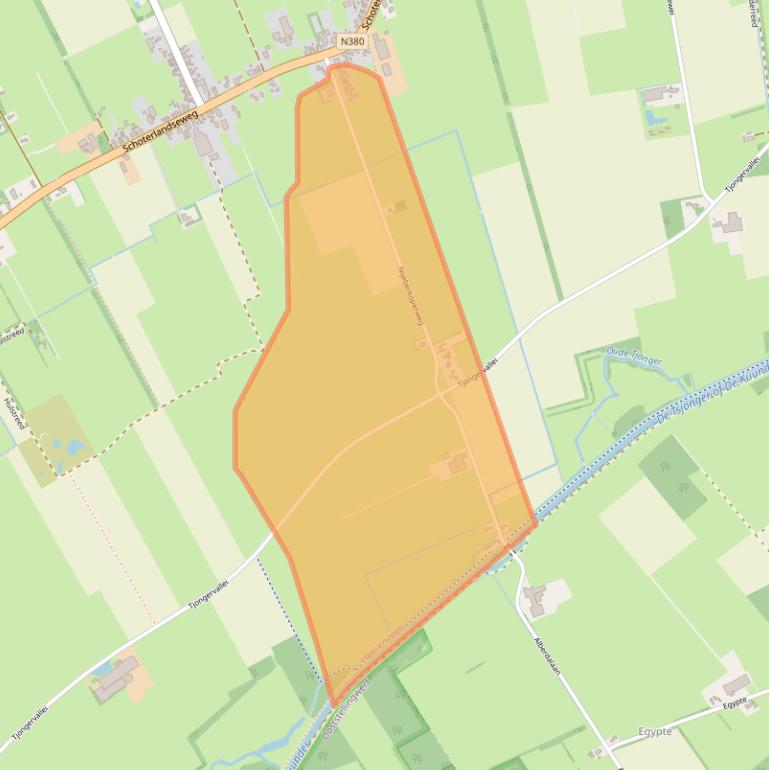 Kaart van postcodegebied 8411CN.