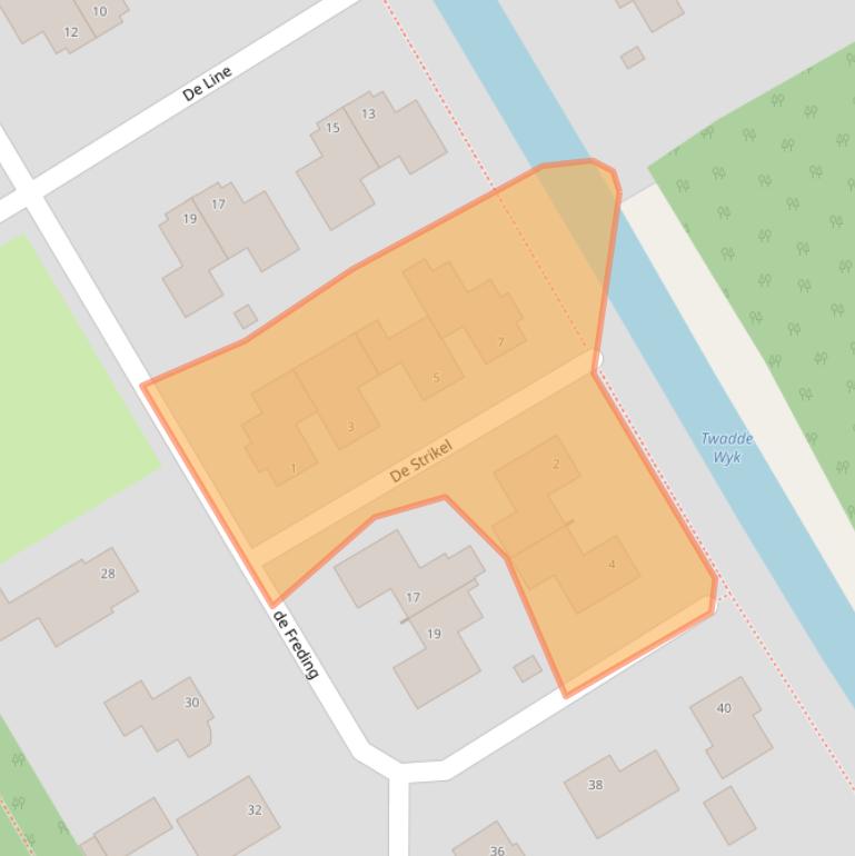 Kaart van postcodegebied 8411RM.