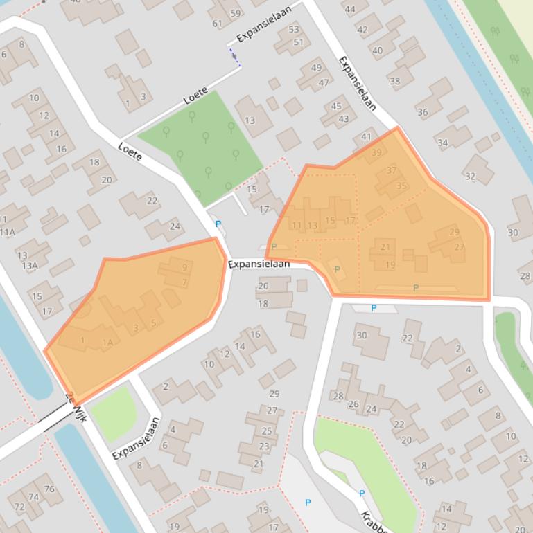 Kaart van postcodegebied 8411TA.