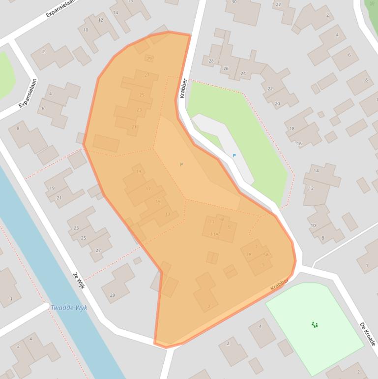 Kaart van postcodegebied 8411TE.