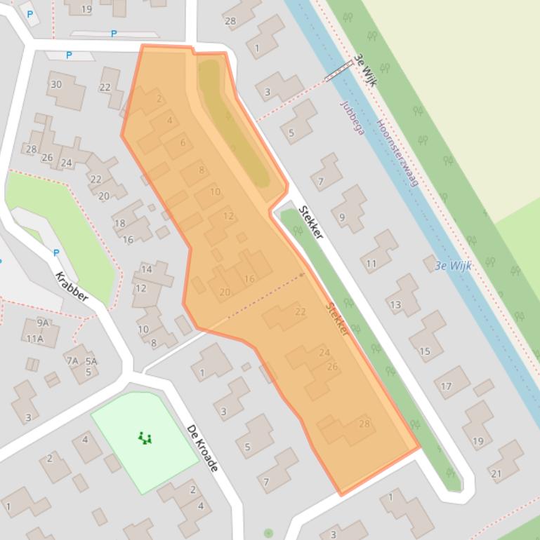 Kaart van postcodegebied 8411TR.