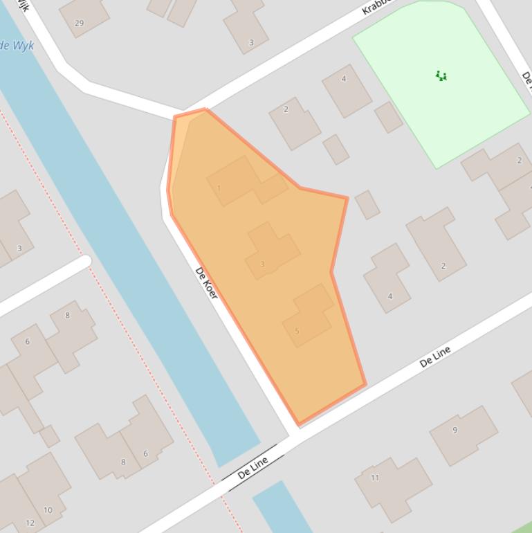 Kaart van postcodegebied 8411TW.