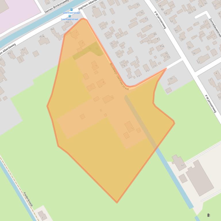 Kaart van postcodegebied 8411VA.