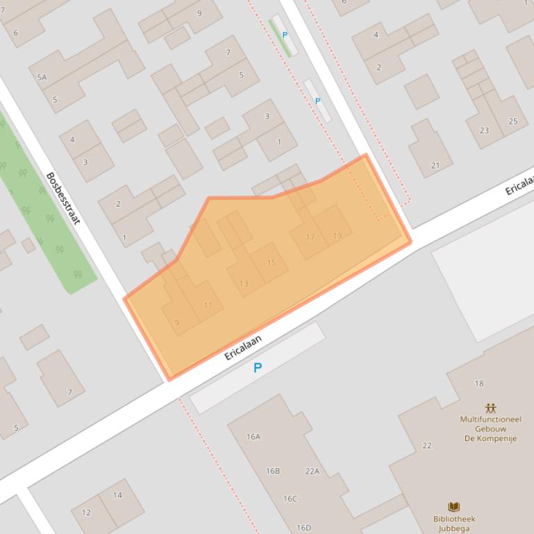 Kaart van postcodegebied 8411VD.