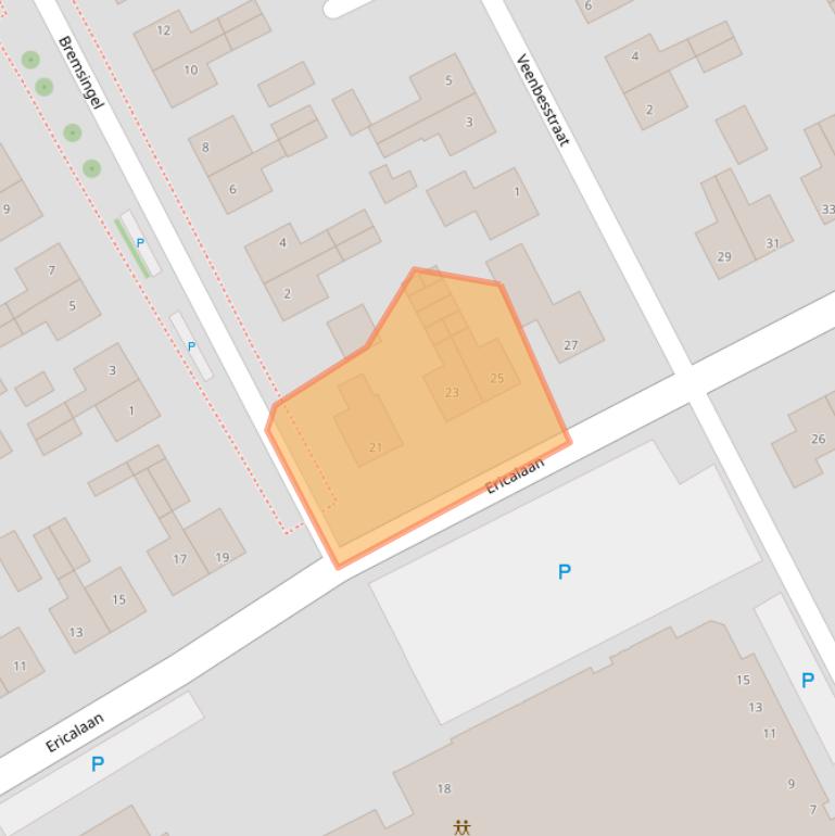 Kaart van postcodegebied 8411VE.