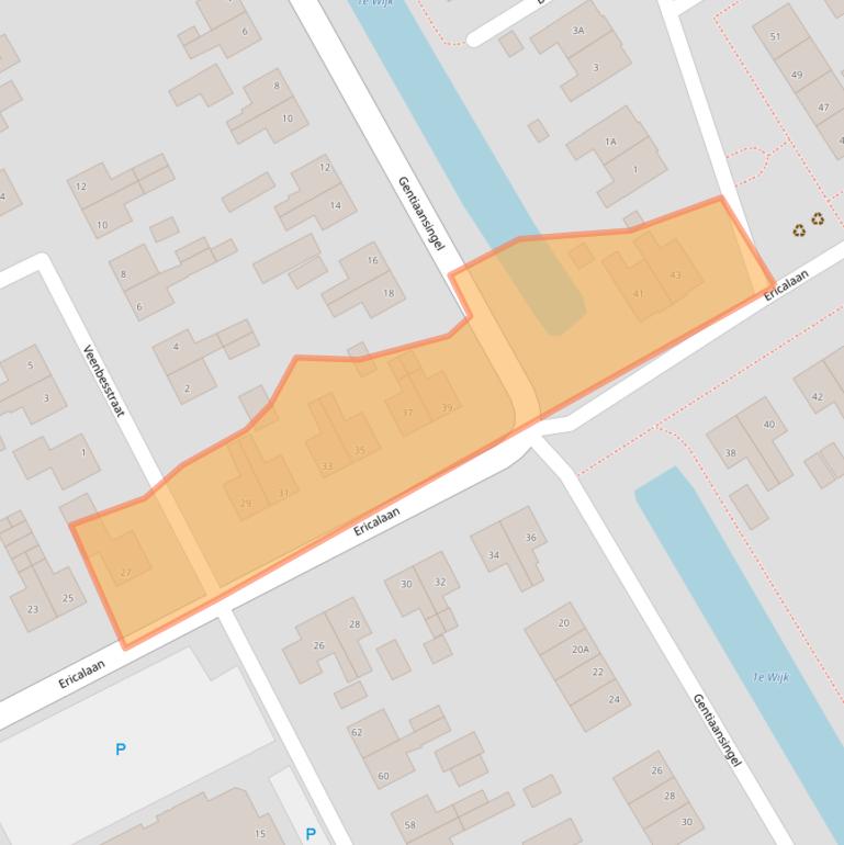 Kaart van postcodegebied 8411VG.