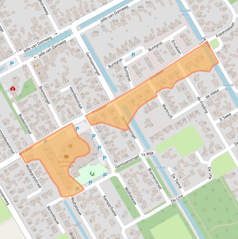 Kaart van postcodegebied 8411VK.