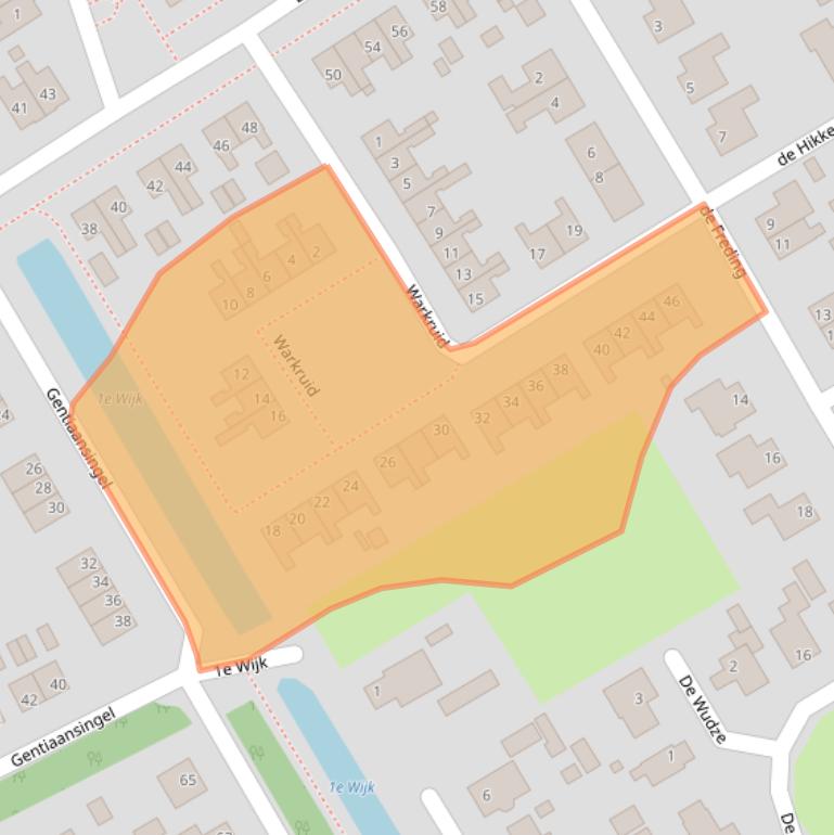 Kaart van postcodegebied 8411VS.