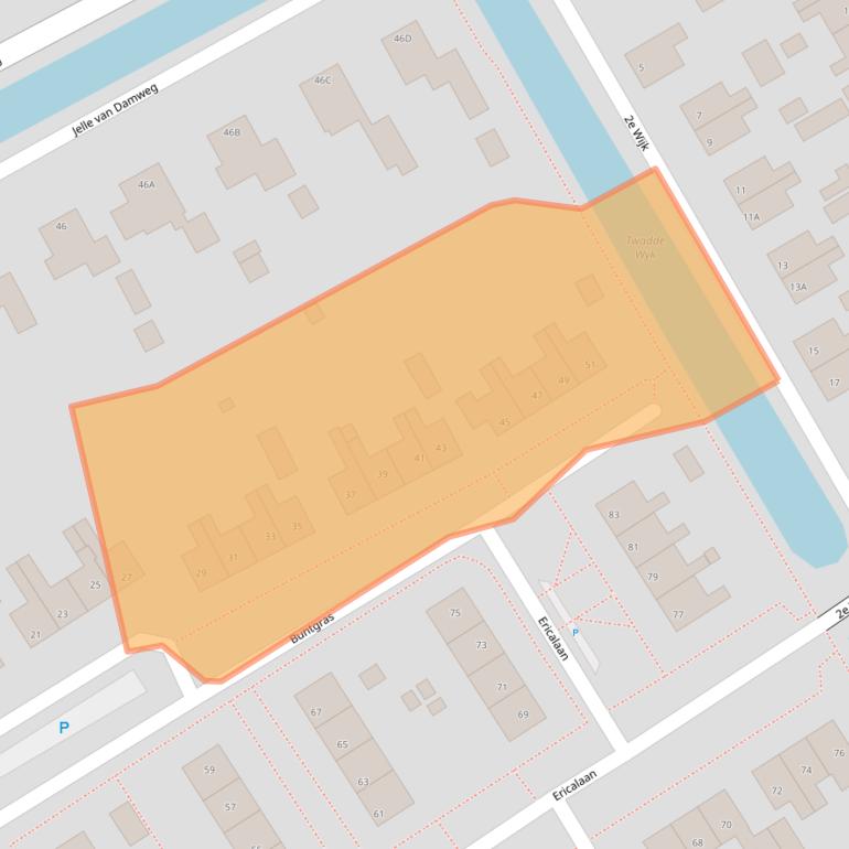 Kaart van postcodegebied 8411VV.