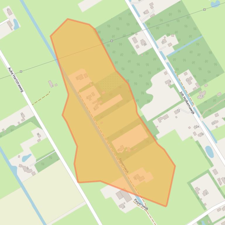 Kaart van postcodegebied 8411WG.